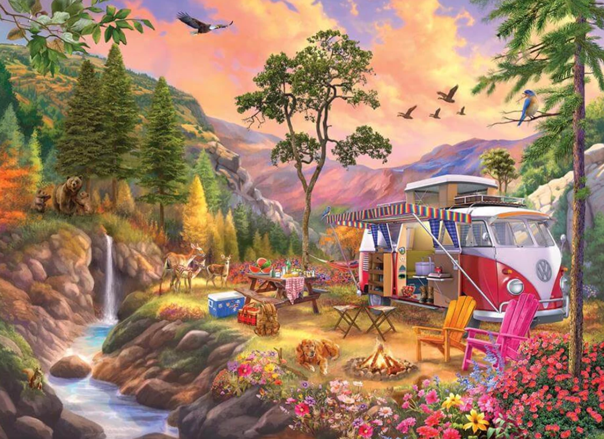 Eurographics VW Bus Campers Paradise 1000 Stukjes