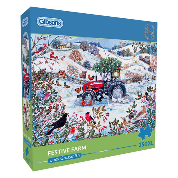 Gibsons - Festive Farm 250 Stukjes XL