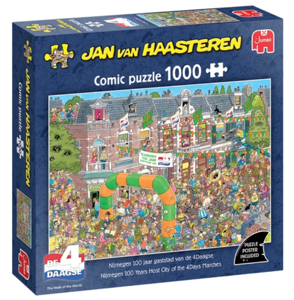 Jan van Haasteren Nijmegen 100 Jaar Gaststad van de 4Daagse 1000 Stukjes