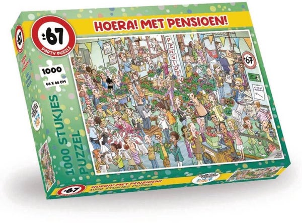Party Puzzel Hoera Met Pensioen 1000 Stukjes