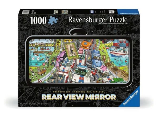 Ravensburger Rear View Mirror Politie Achtervolging 1000 Stukjes
