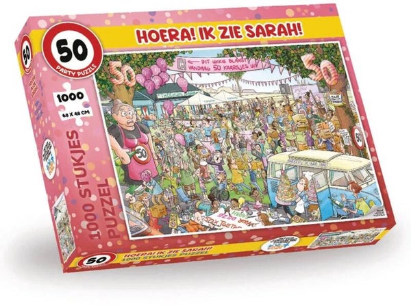 Party Puzzel Hoera Ik Zie Sarah 1000 Stukjes