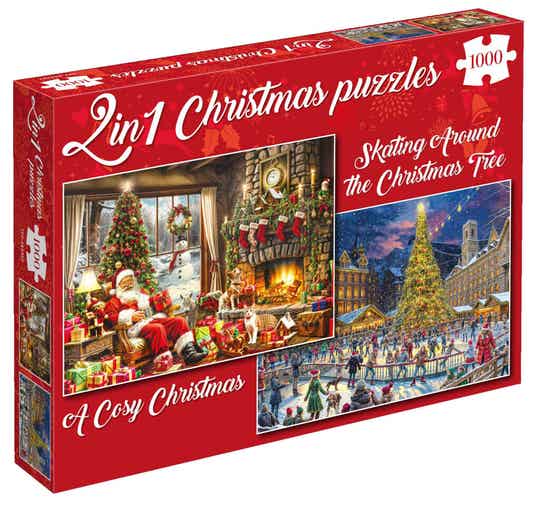 TFF A Cosy Christmas + Skating Around The Christmas Tree 2 x 1000 Stukjes