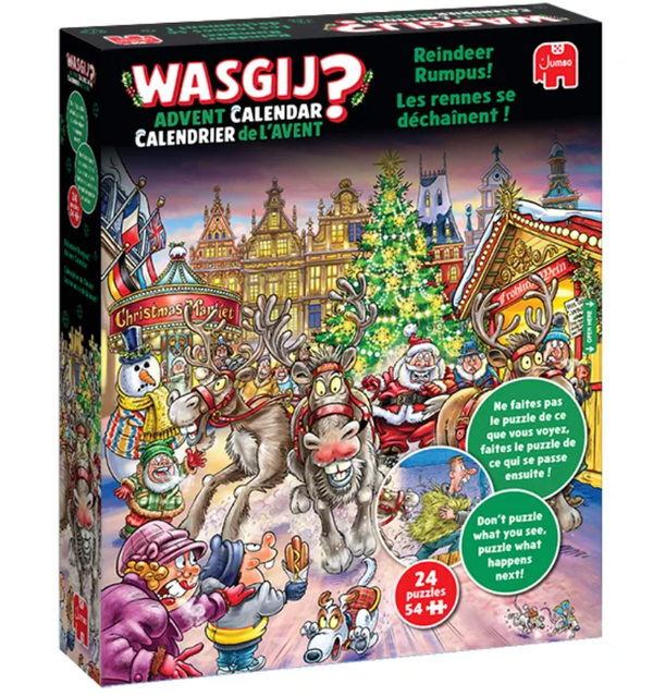 Wasgij Advent Kalender 2025 Reindeer Rumpus