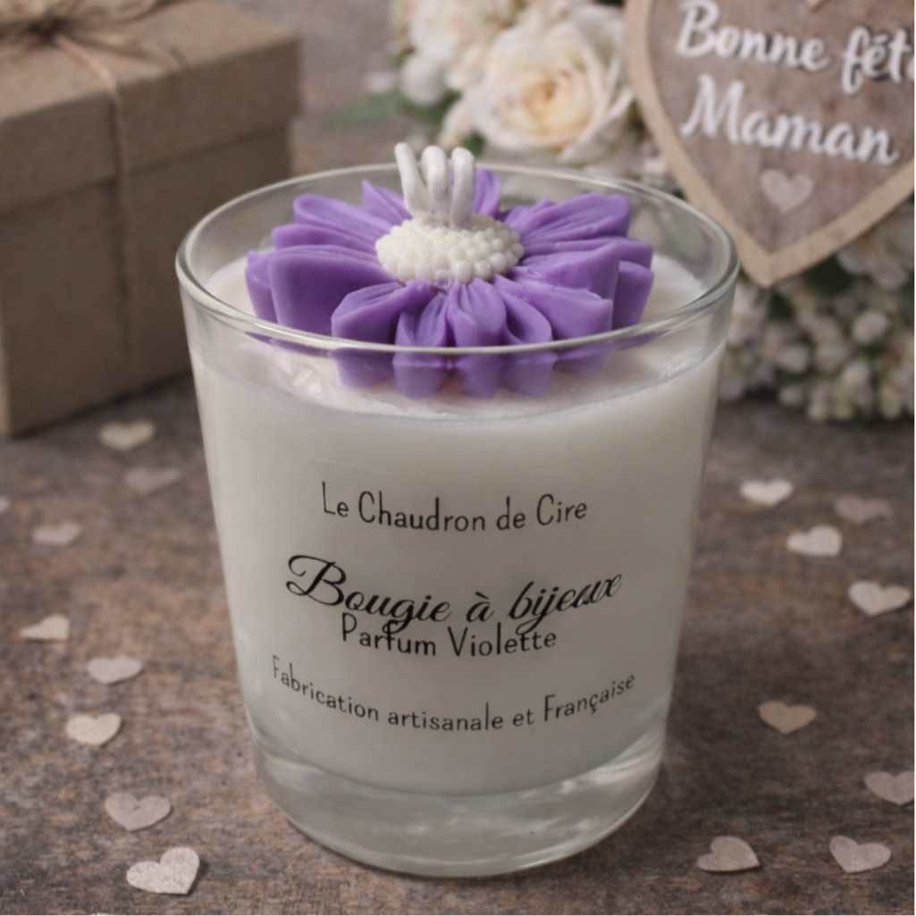Bougie à bijou - Violette