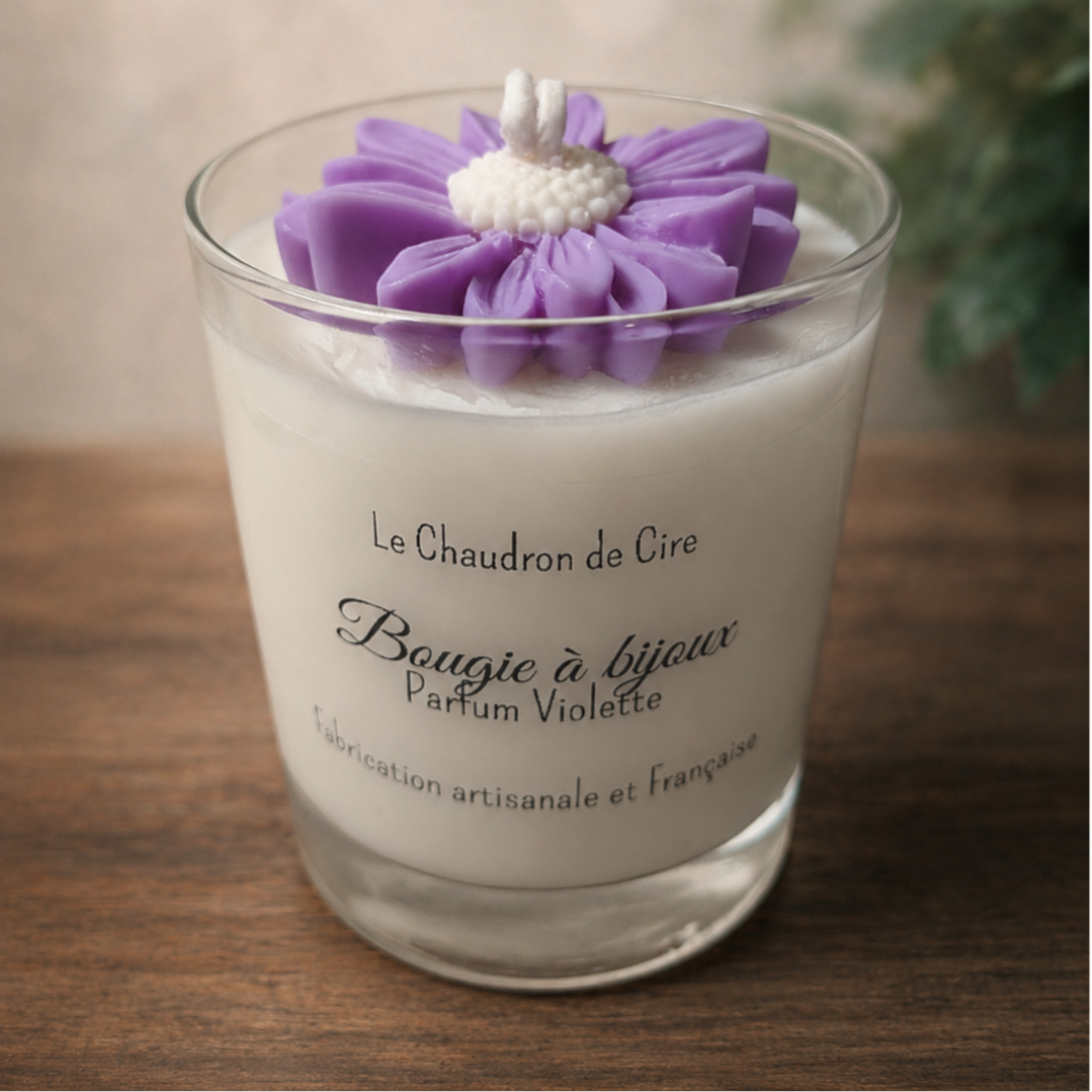 Bougie à bijou - Violette