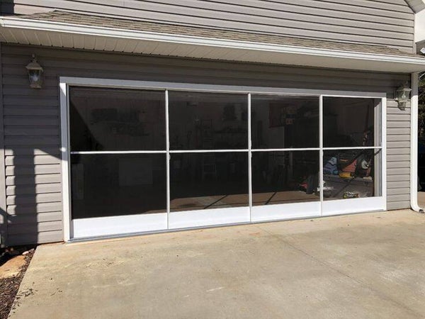 EZE-Breeze SS30 Sliding Garage System with Vinyl-Glazed Panels