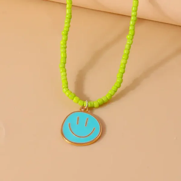 Ketting Smiley - Blauw