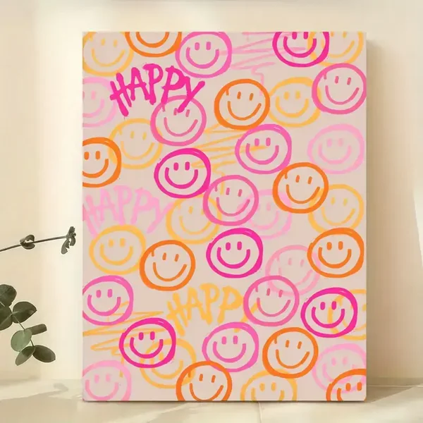 Canvas Poster - Smiley Faces
