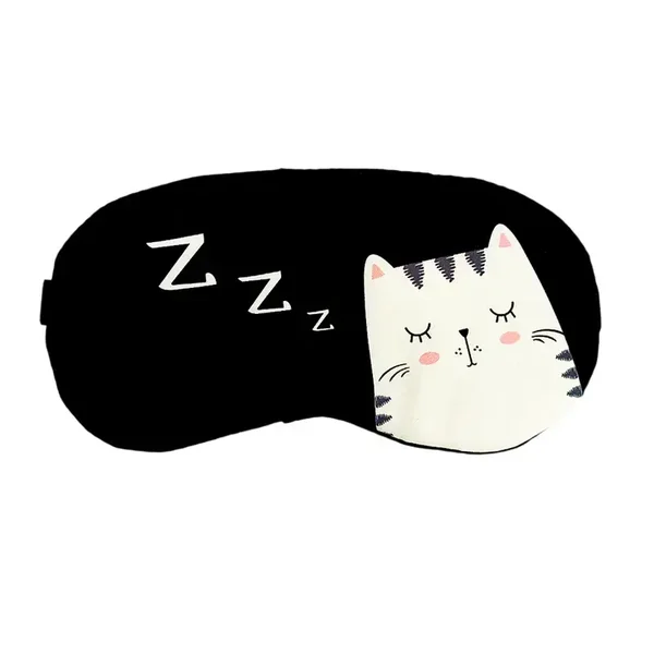 Slaapmasker Poes - Zwart
