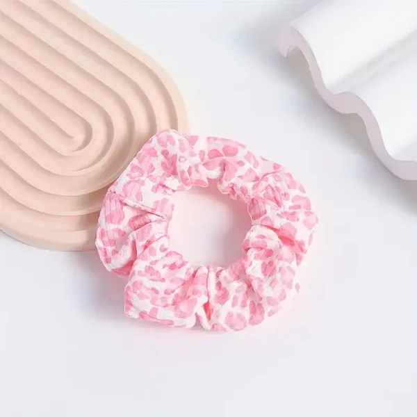 Scrunchie - Wit & Lichtroze