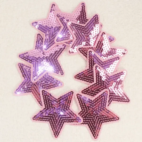Patches - Sterren lichtroze (per stuk)