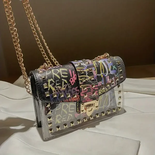 Crossbody tas - Graffiti Zwart