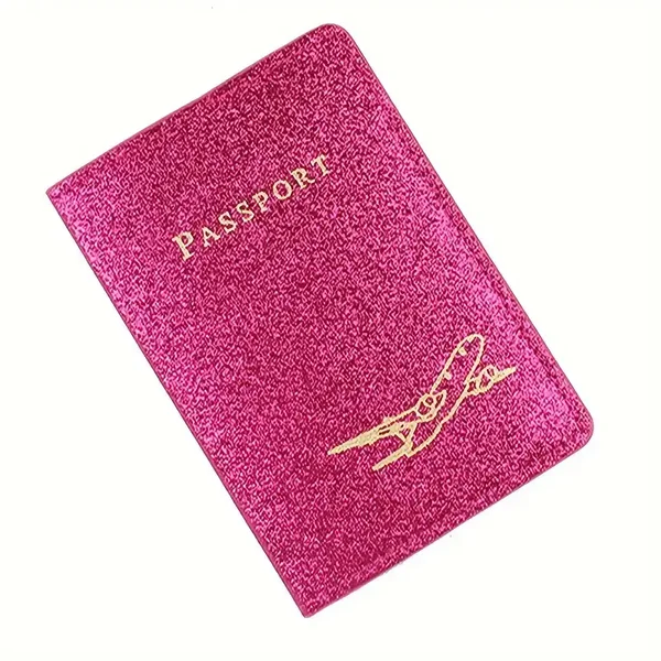 Paspoorthoesje - Roze Glitter