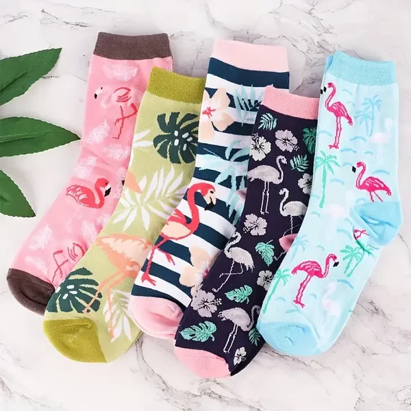 Sokken Flamingo (5 paar)