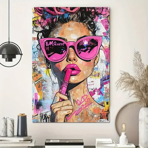 Canvas Poster - Pop Art Pink
