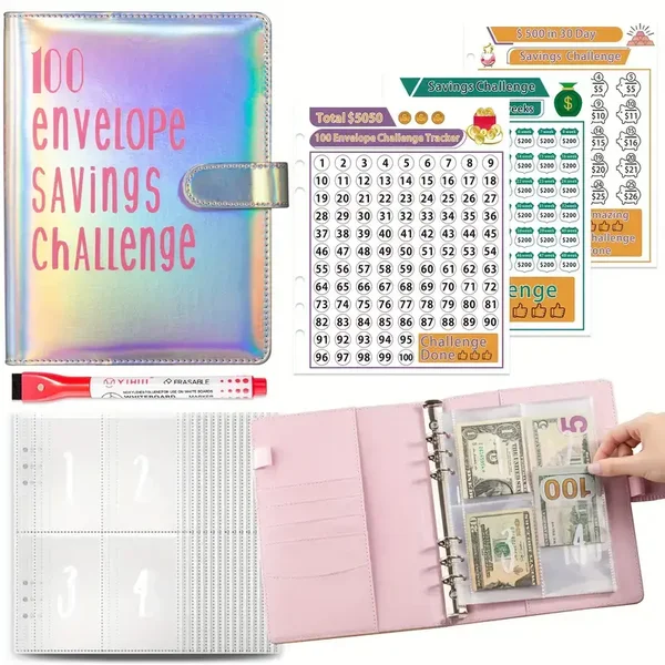 Savings Challenge Binder - Zilver