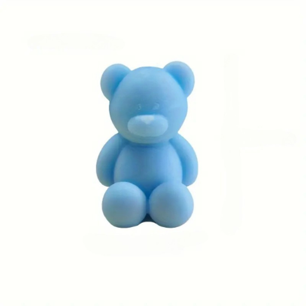 Geurkaars mini beer - Blauw