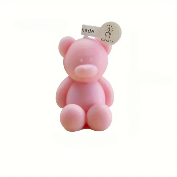 Geurkaars mini beer - Roze