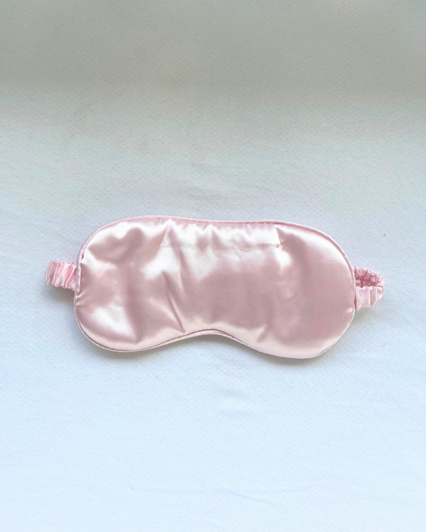 Zijden slaapmasker - Lichtroze