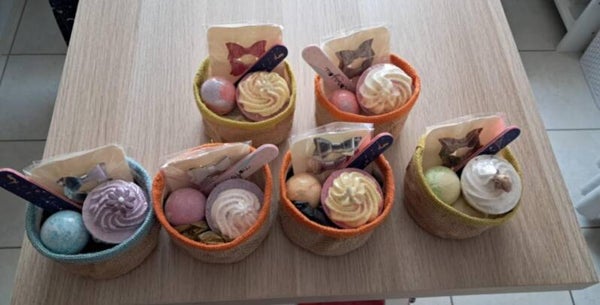 Coffret panier toile de jute petit