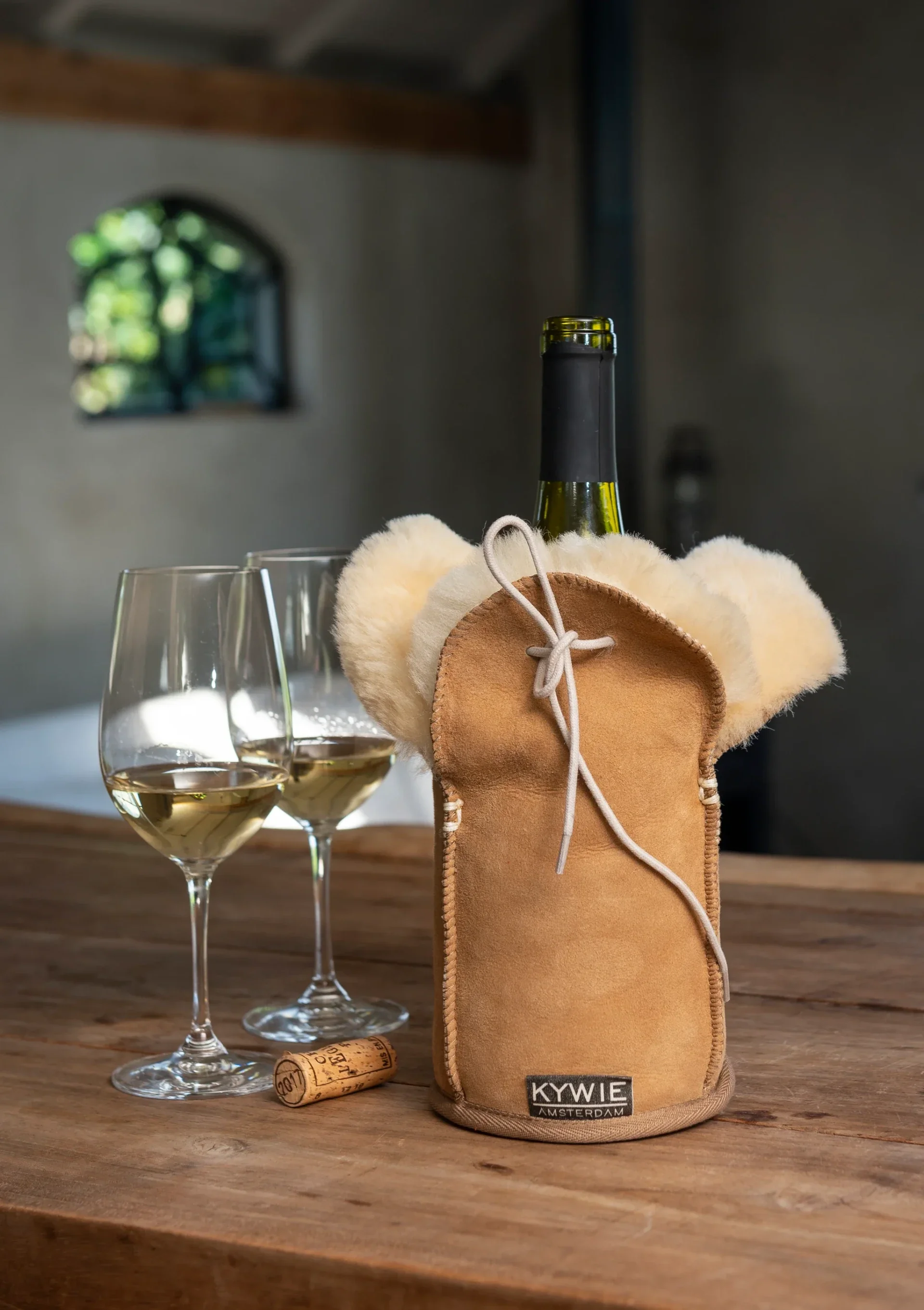 Kywie Champagne Camel Suede