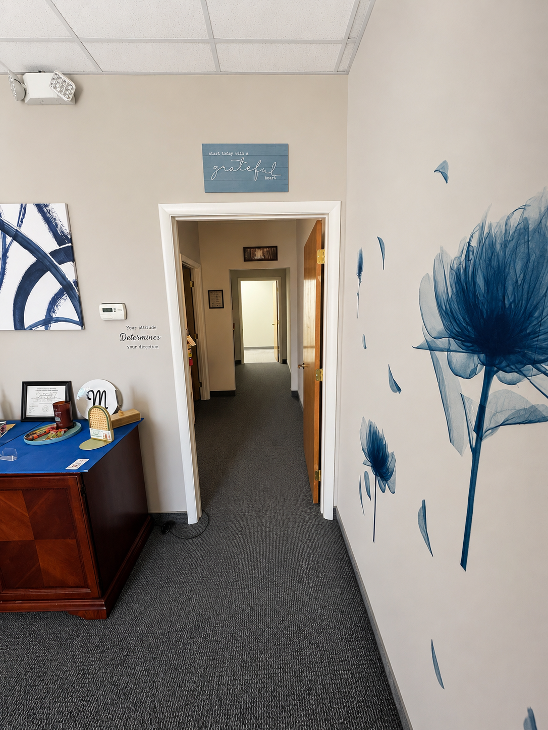 Couples massage room at Rest and Reset Massage in Greensboro NC with two massage tables for partners, friends, or family”
