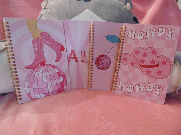 Carnet à Spirale Rose série Cowboy