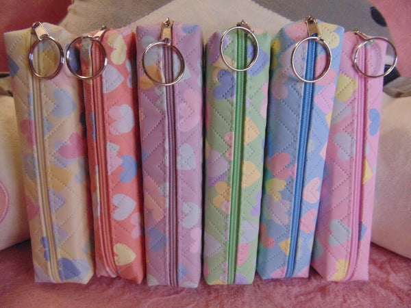 Trousse scolaire motifs cœur