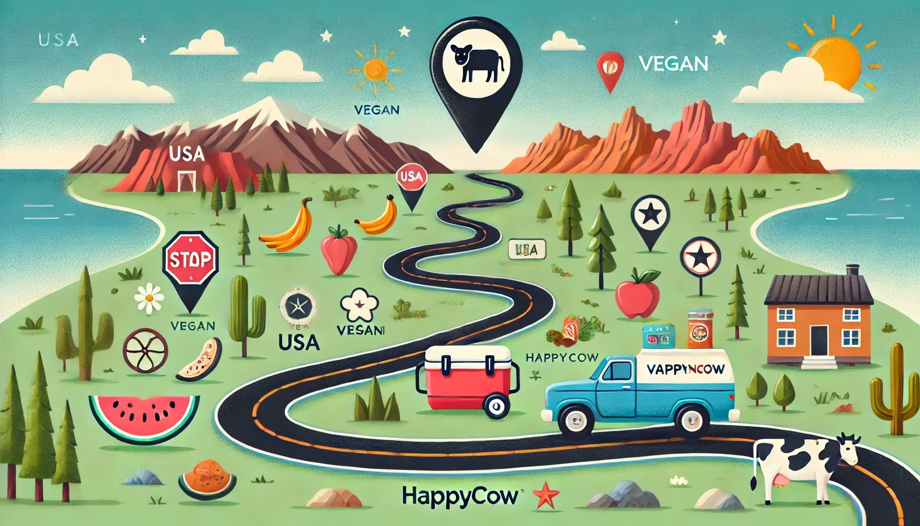 op reis met vegantravelatlas