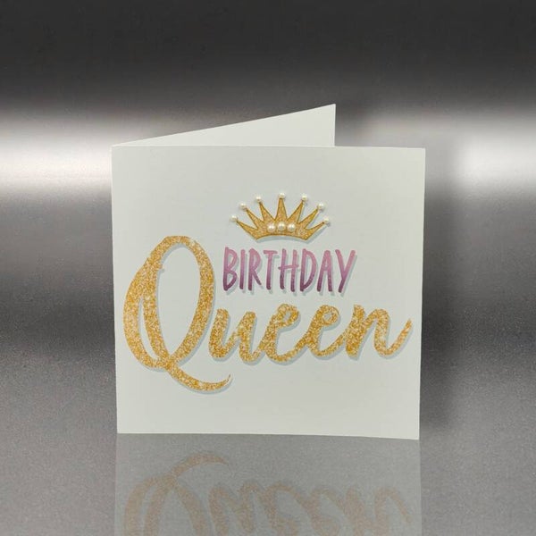 Geburtstagskarte "Birthday Queen" – Für die Königin des Tages