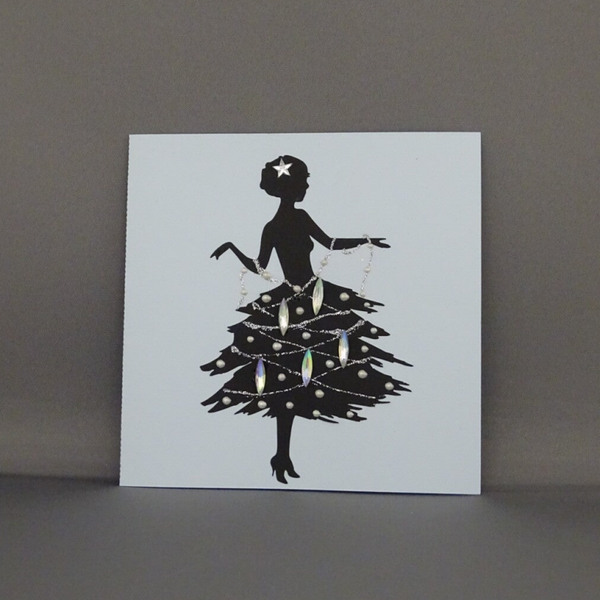 Weihnachtskarte - Weihnachtsfrau