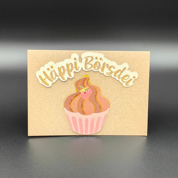 nicht geladen - Geburtstagskarten - Häppi Bördei Cupcake
