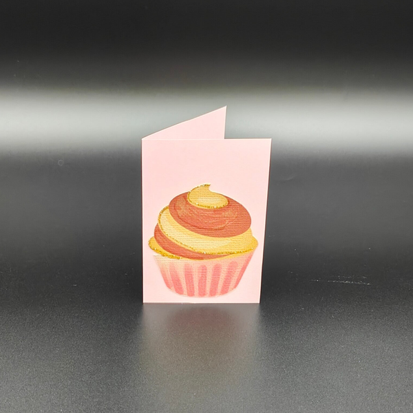 nicht geladen - Geburtstagskarten - mini Karte mit Cupcake
