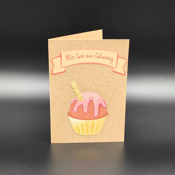 nicht geladen - Geburtstagskarten - Alles Gute zum Geburtstag Cupcake