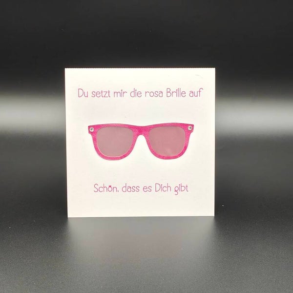 nicht geladen - Diverse Karten - rosa Brille