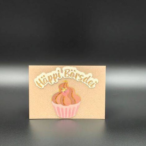 nicht geladen - Geburtstagskarten - Häppi Börsdei Muffin