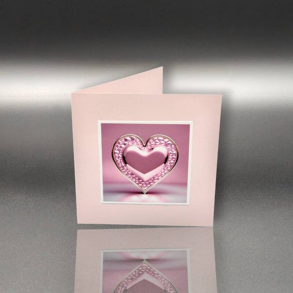 KI Karten - Herz in Rosa
