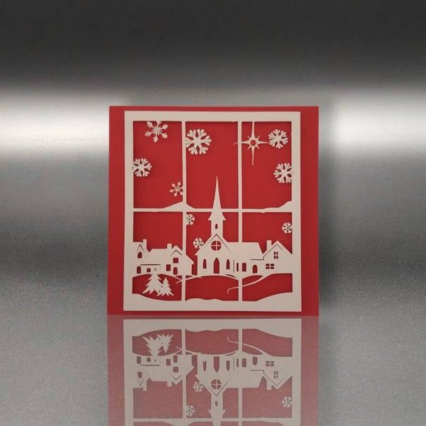 Weihnachtskarte – Weihnachtsdorf