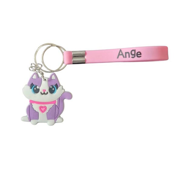 Portes clés bracelets personnaliser écriture + animaux personnaliser