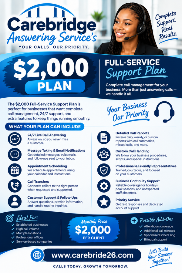 Full-Service Support Plan