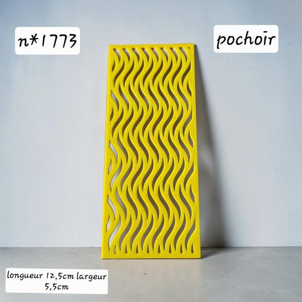 pochoir pour pâte polymer