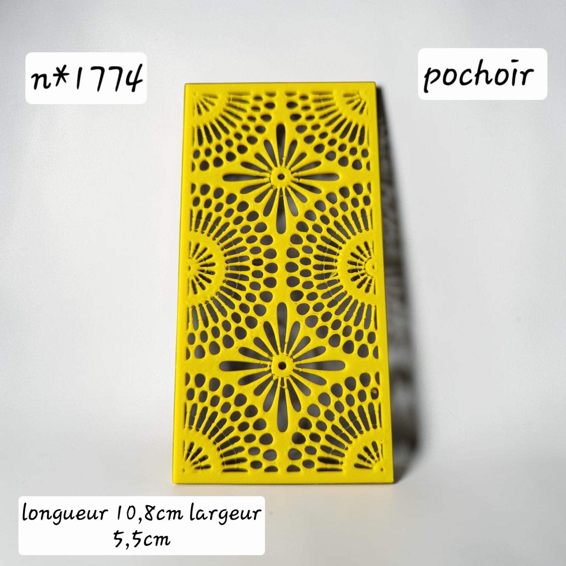 pochoir pour pâte polymer