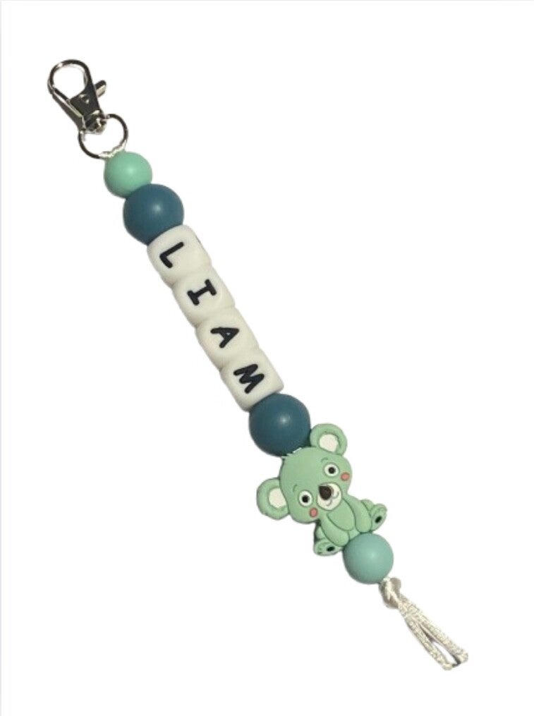 Sleutelhanger met naam - mintgroen koala