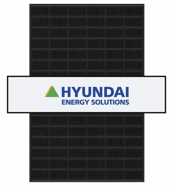 Hyundai HiT 455Wp täysmusta lasi-lasi-rakenne -aurinkopaneeli