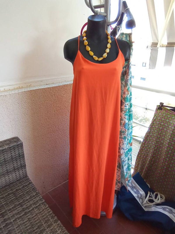 Robe corail longue ete