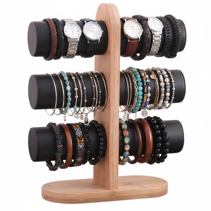 Armbanden en horloge houder hout