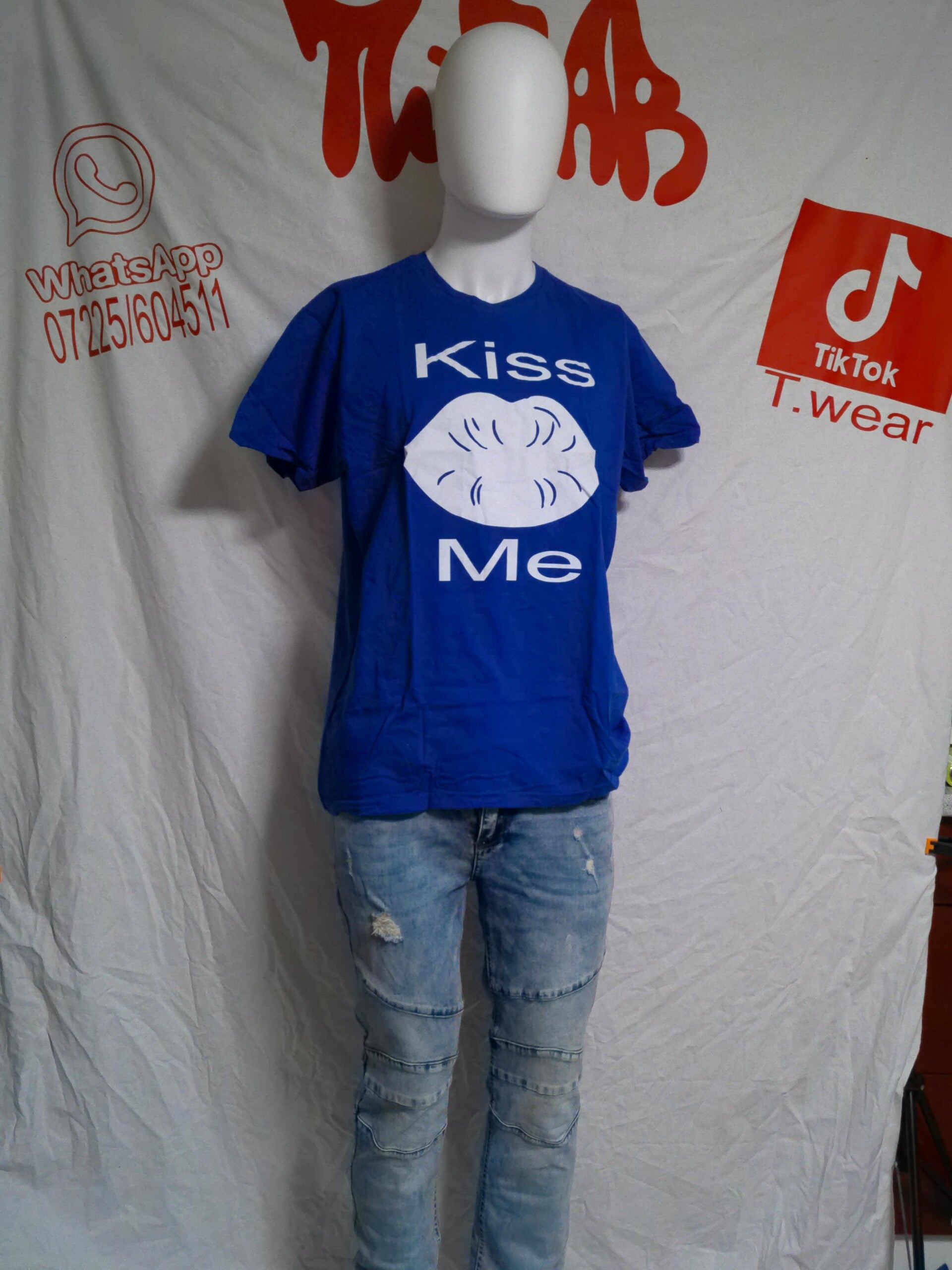 Herren T-Shirt Kiss Me 2
