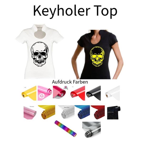 Corporate Top Keyhole Totenkopf 2