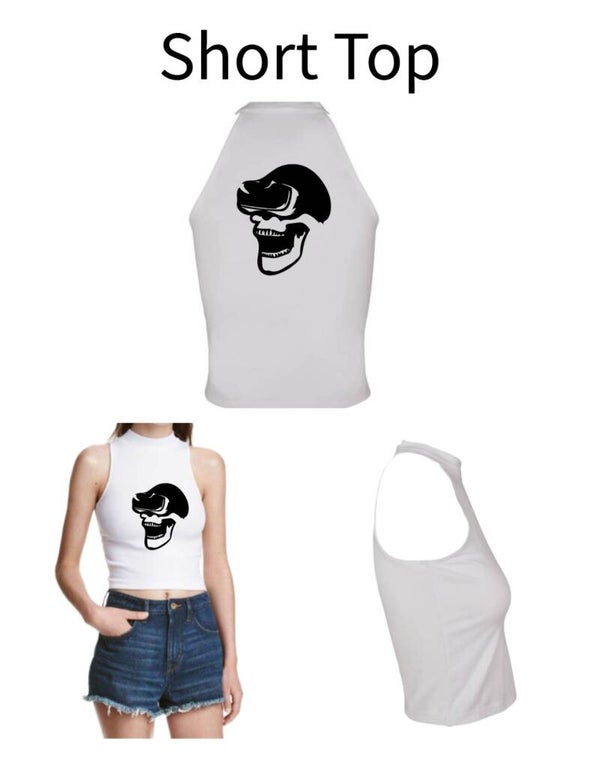 Turtleneck Short Top Totenkopf 1